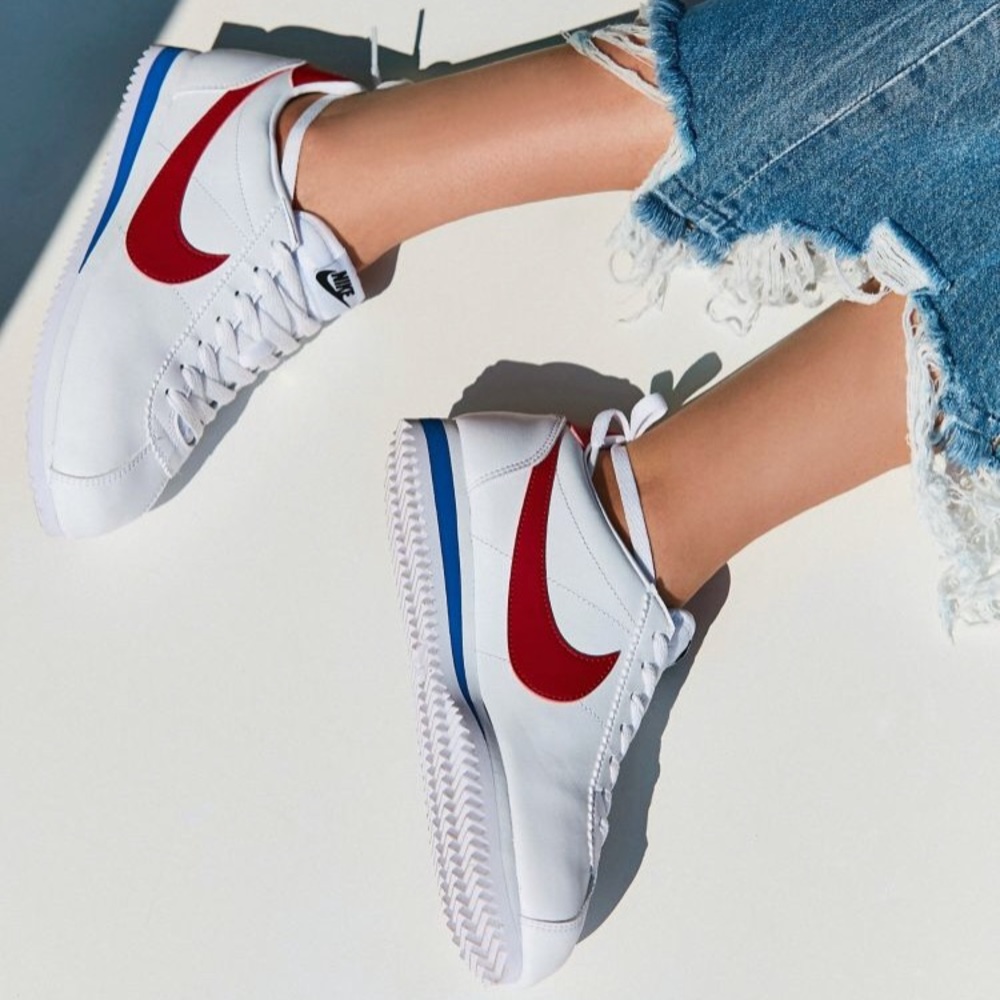 NIKE // classic red & blue Cortez sneakers